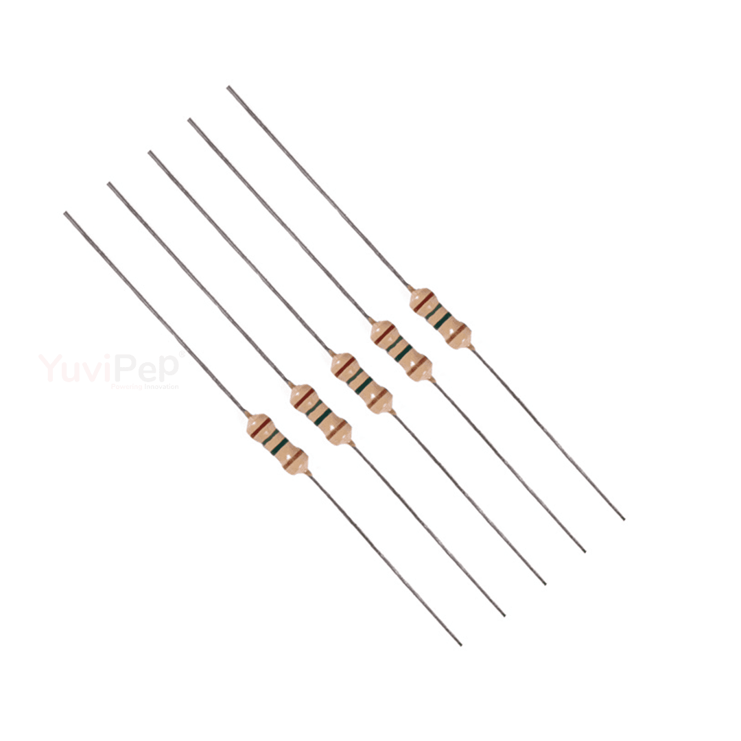 1.5M Ohm (Ω) 1/4W Resistor (Pack of 5) thumbnail 3