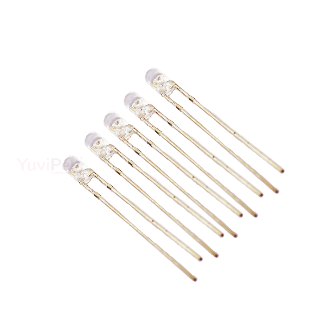 White LED (3MM) (Pack of 5) thumbnail 3