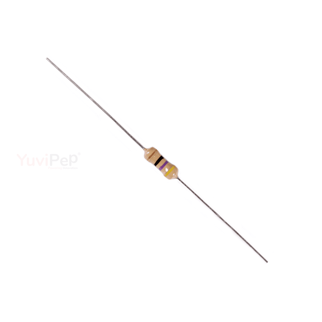 47 Ohm (Ω) 1/4W Resistor (Pack of 5) thumbnail 1