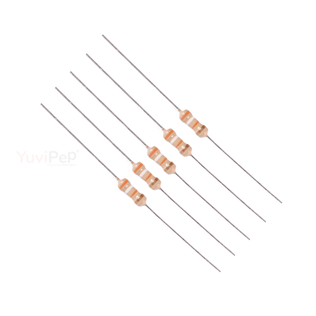 39K Ohm (Ω) 1/4W Resistor (Pack of 5) thumbnail 3