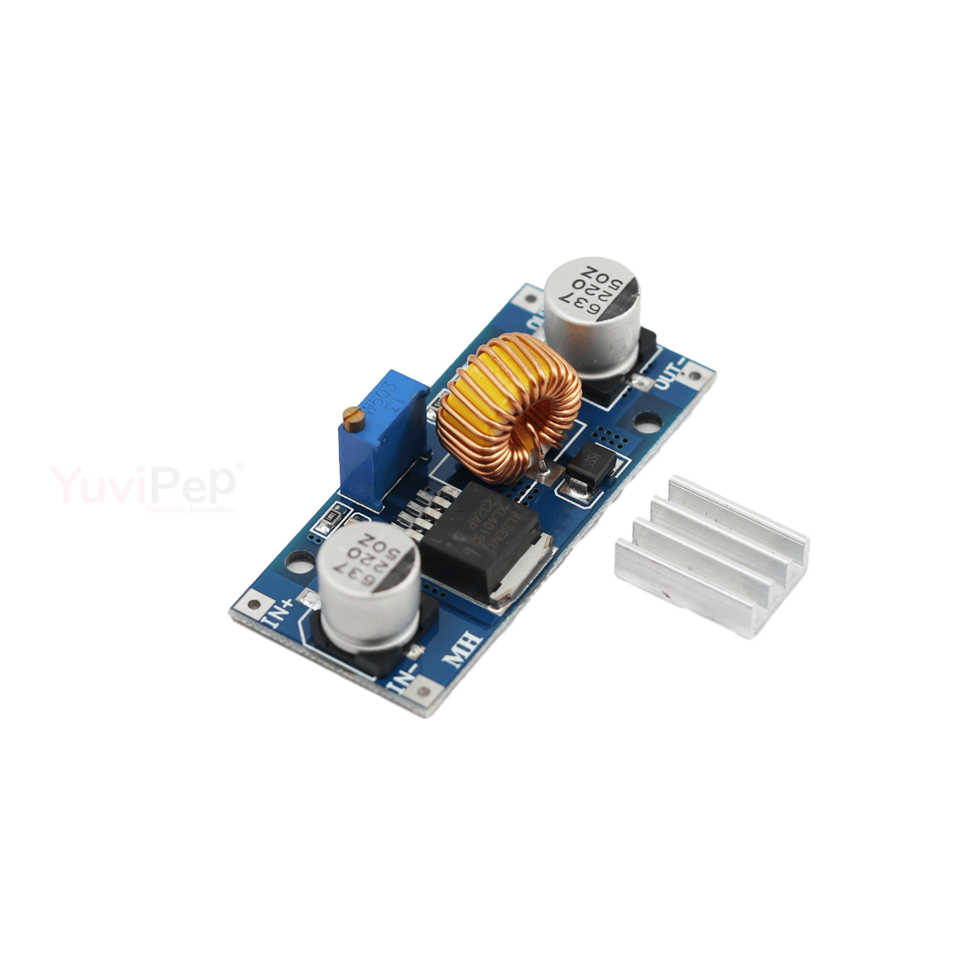 XL4015 5A DC-DC Step Down Adjustable Power Supply Buck Module LED with Heatsink