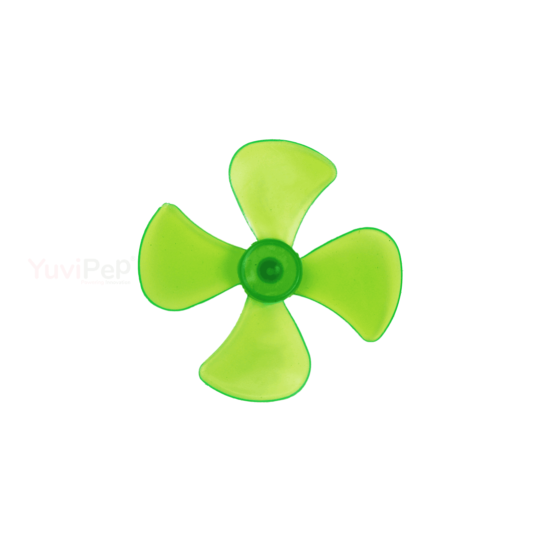 Multi-Colour 4 Wing DC Motor Toy fan PL (6MM)