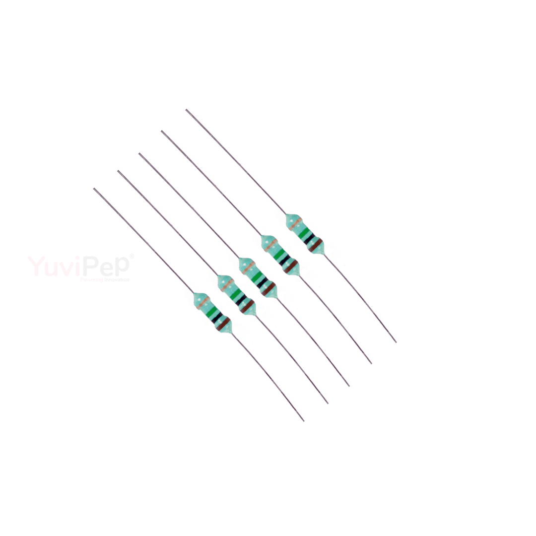 1M Ohm (Ω) 1/4W Resistor (Pack of 5) thumbnail 3