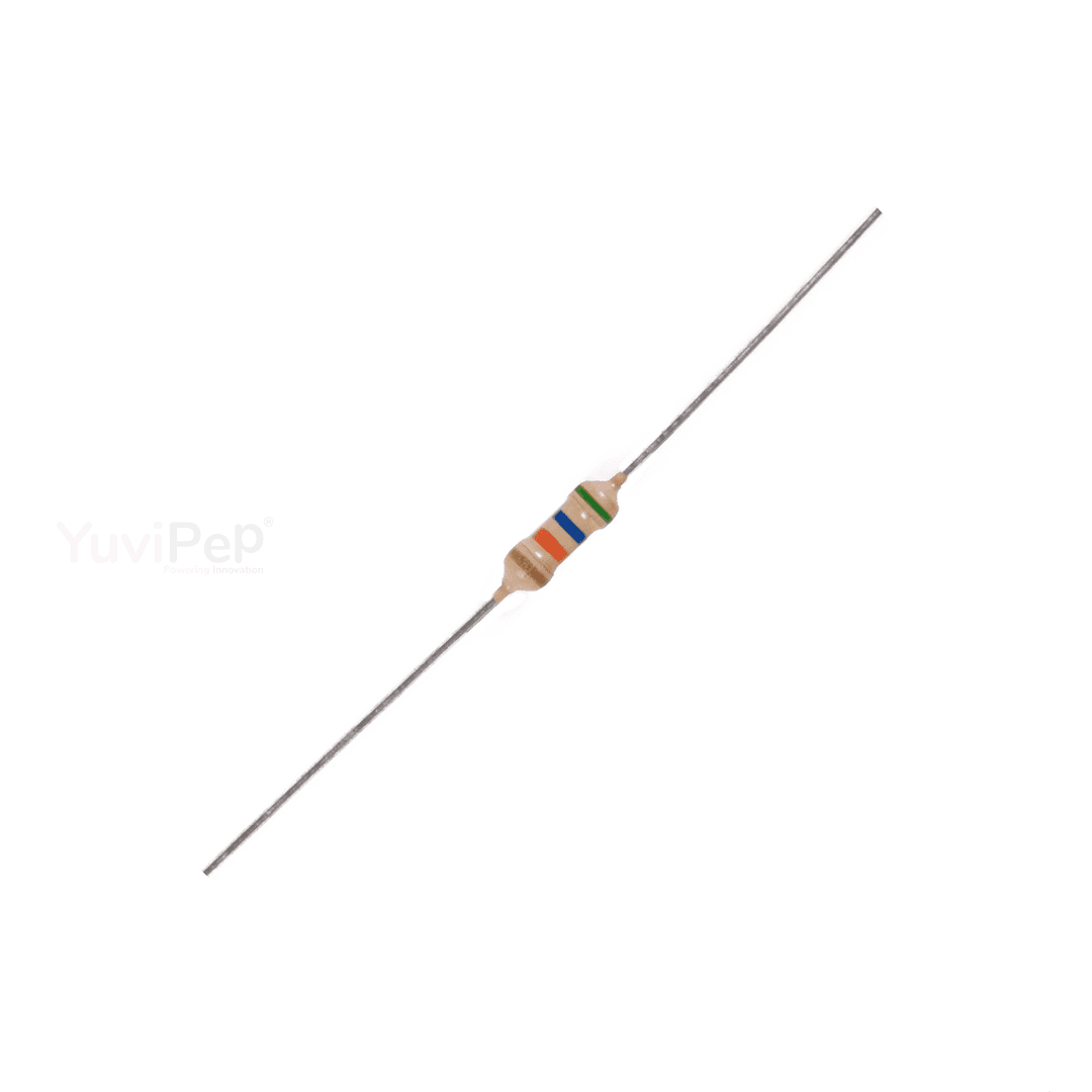 56K Ohm (Ω) 1/4W Resistor (Pack of 5) thumbnail 2