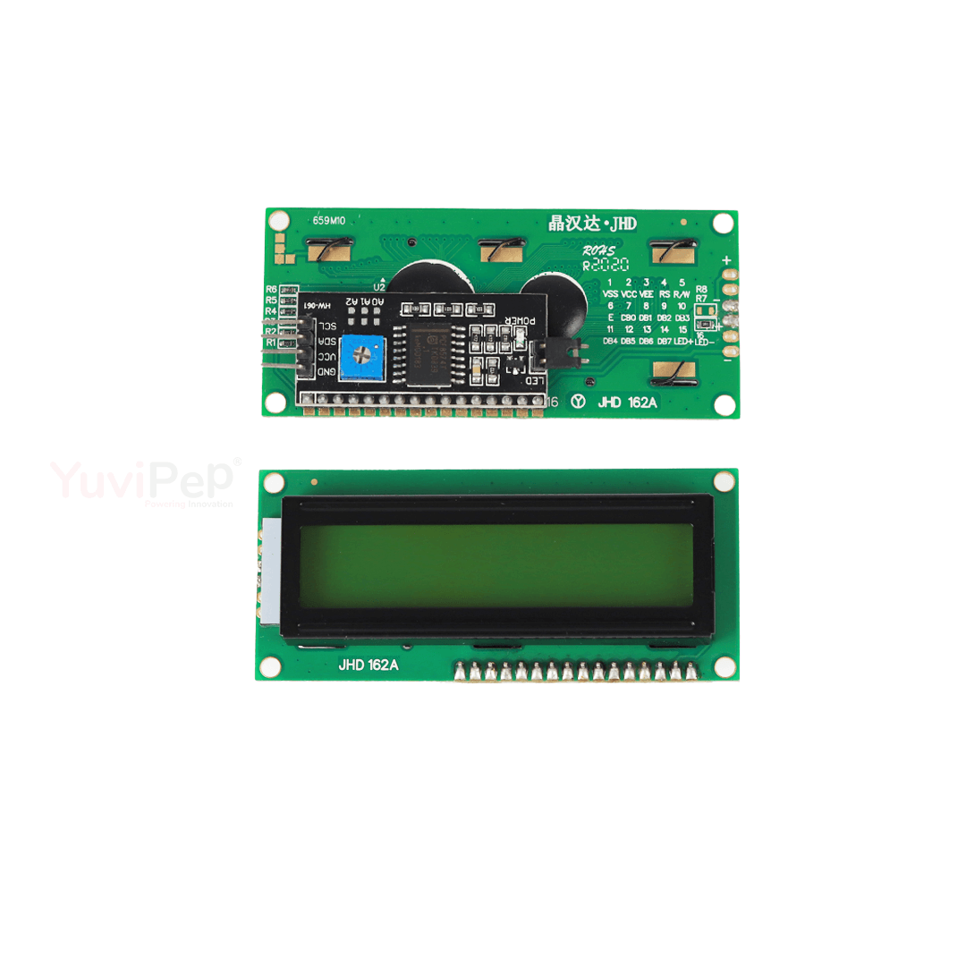 16*2 LCD Display with Green Backlight I2C thumbnail 3