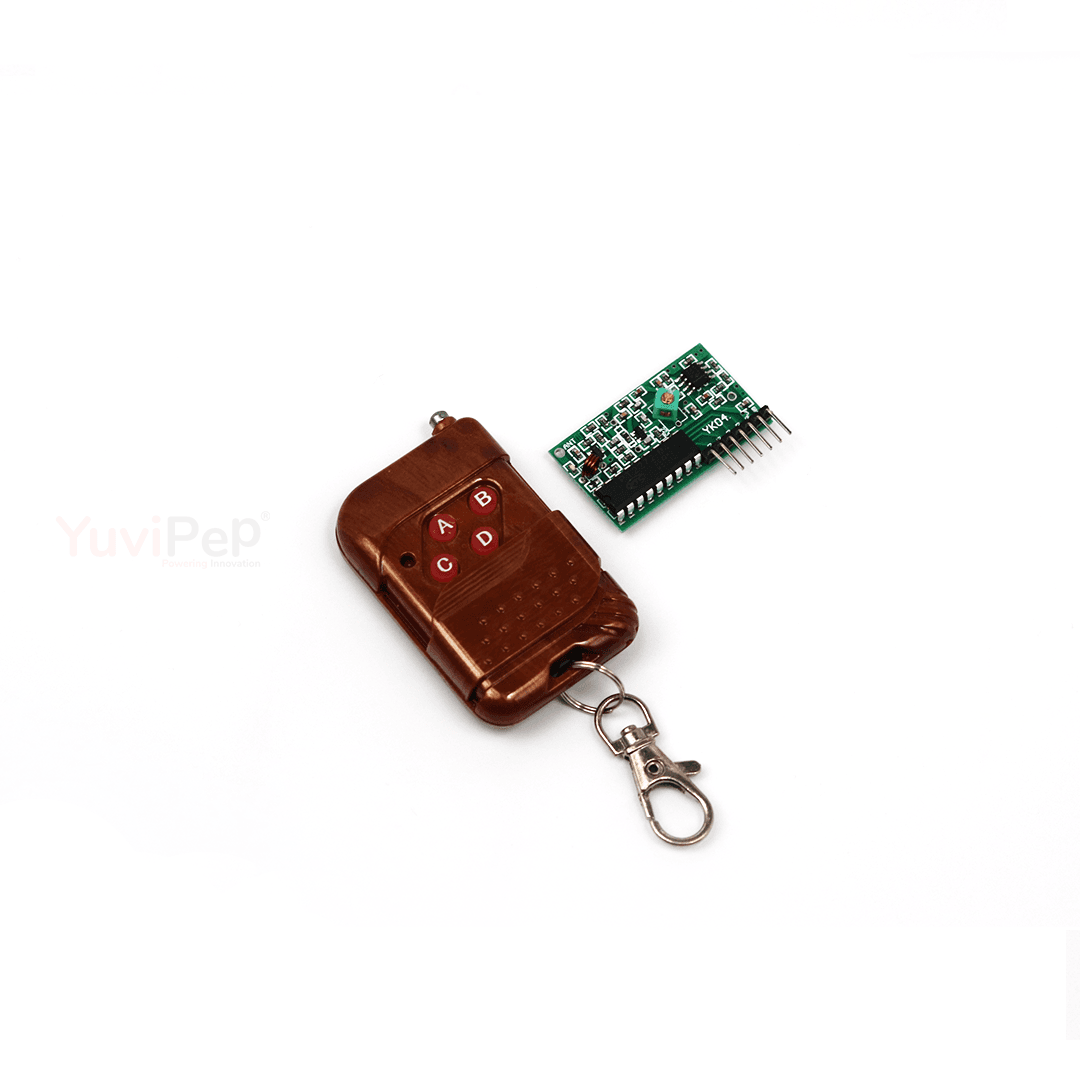 4 Channel Four Button RF Remote Control Transceiver Module thumbnail 2