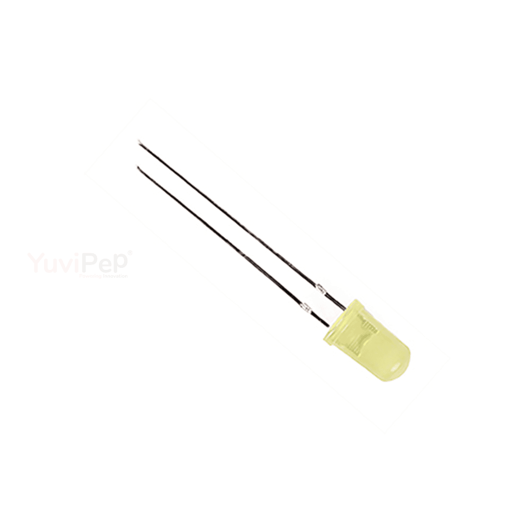 Yellow LED (5mm) (Pack of 5) thumbnail 2