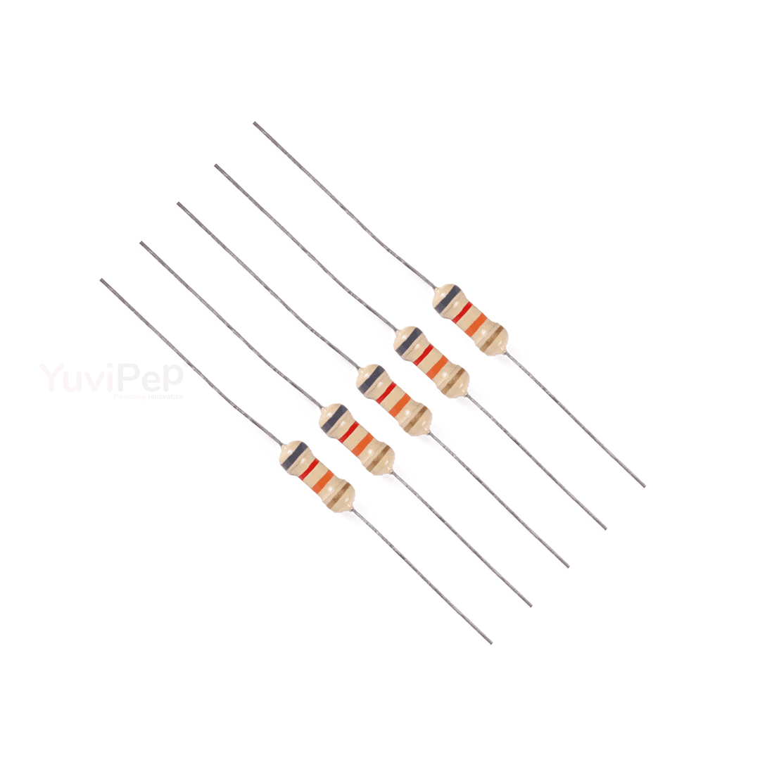 82K Ohm (Ω) 1/4W Resistor (Pack of 5) thumbnail 3