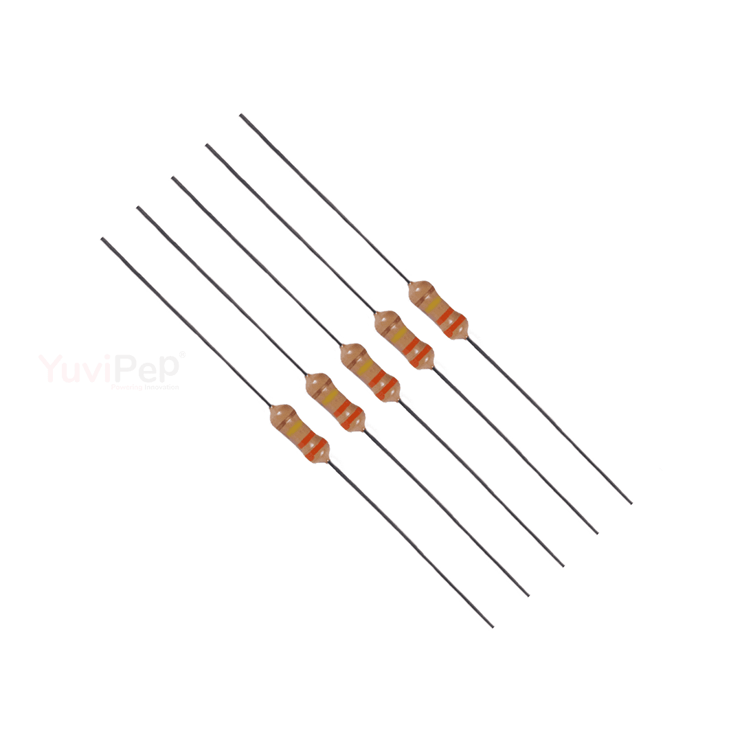 330K Ohm (Ω) 1/4W Resistor (Pack of 5) thumbnail 3