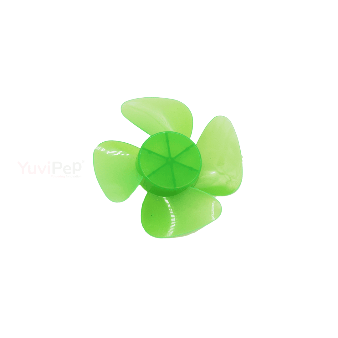 Multi-Colour 4 Wing DC Motor Toy fan PL (25MM) thumbnail 3
