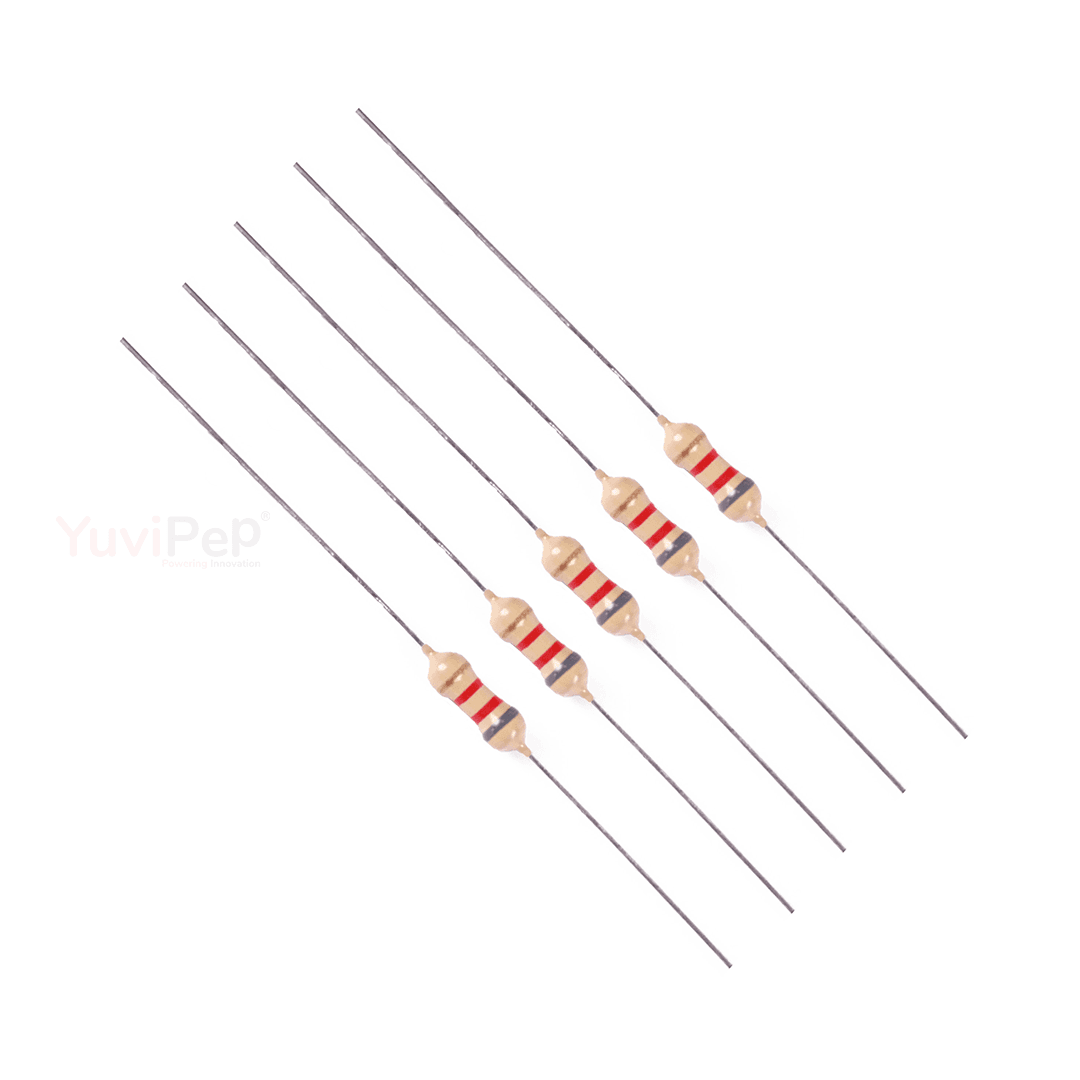 8.2K Ohm (Ω) 1/4W Resistor (Pack of 5) thumbnail 3
