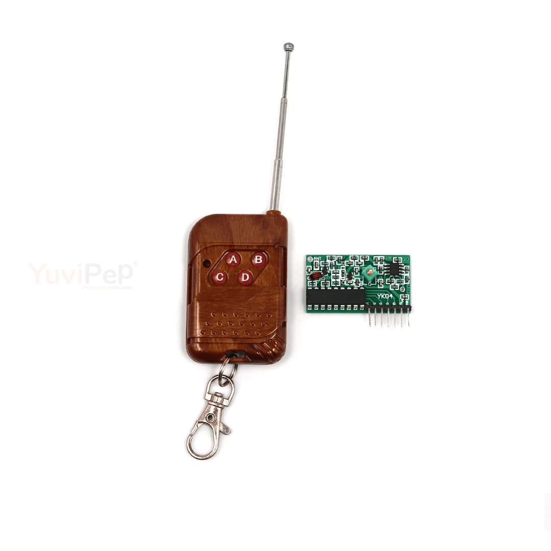4 Channel Four Button RF Remote Control Transceiver Module thumbnail 3